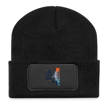 Amsterdam Canal Mosaic - Recycled Patch Beanie - black - Front