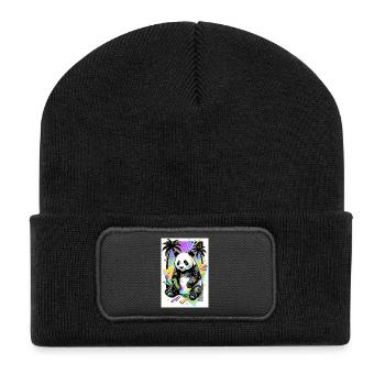 panda - Recycled Patch Beanie - black - Front