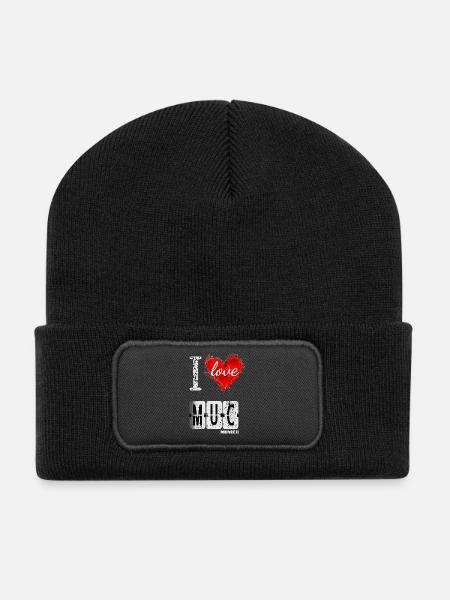 I love Munich - Recycled Patch Beanie - black
