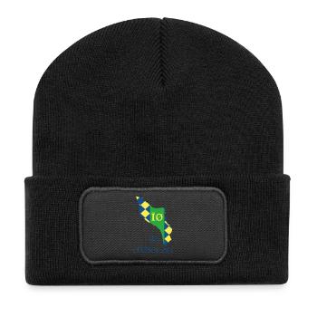 Île d'Oléron Carte Stylisée - Beanie recyclé à patch - noir - Devant