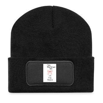The Sweetest Girl In The World - Recycled Patch Beanie - black - Front