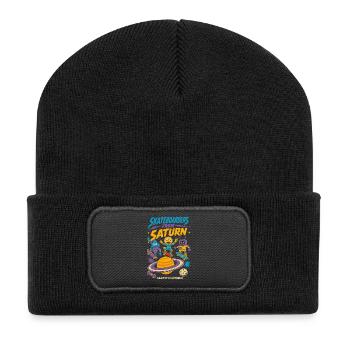 Skateboarders from Saturn - Recycled Patch Beanie - black - Front