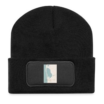 Danemark du fjord de Ringkøbing - Beanie recyclé à patch - noir - Devant