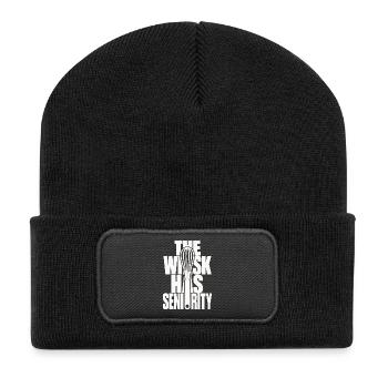 Schneebesen – The Whisk Has Seniority - Recycelte Patch Beanie - Schwarz - Vorne
