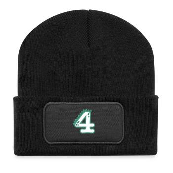 Number 4 - Recycled Patch Beanie - black - Front