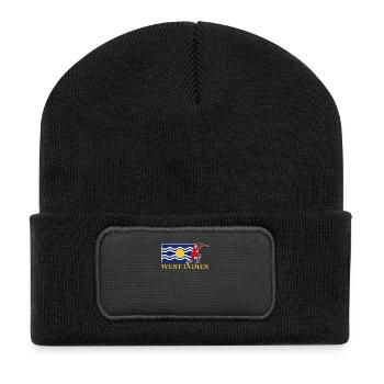 West Indies Cricket Player - Recycled Patch Beanie - black - Front