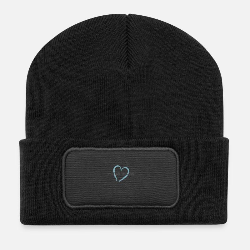 Weltenbummlerin Italien - Recycelte Patch Beanie - Schwarz