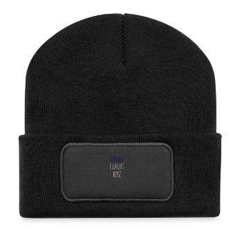 LIBERTE EGALITE ROSE - Beanie recyclé à patch - noir - Devant