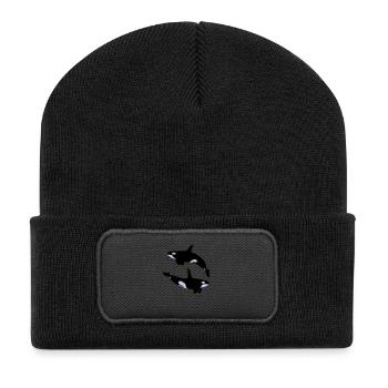 2 Schwertwale - Recycled Patch Beanie - black - Front