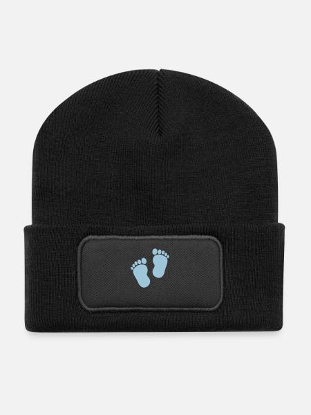 Baby Boy - Recycled Patch Beanie - black