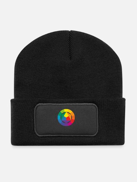 color theory - Recycled Patch Beanie - black