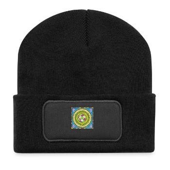 indianspirit 4 - Beanie recyclé à patch - noir - Devant
