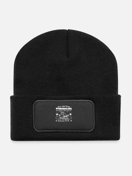 Andalousie - Beanie recyclé à patch - noir