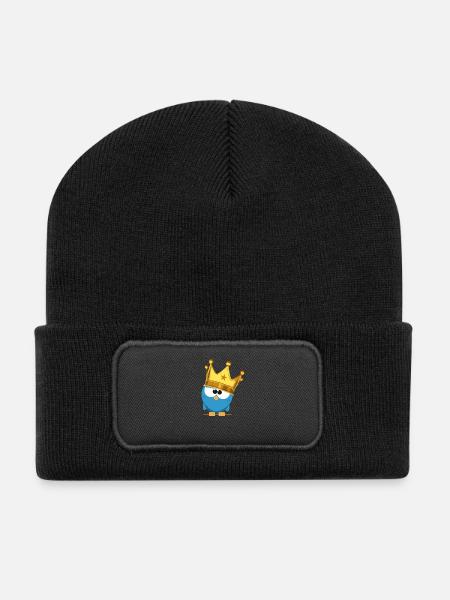 King Birdie - Recycelte Patch Beanie - Schwarz