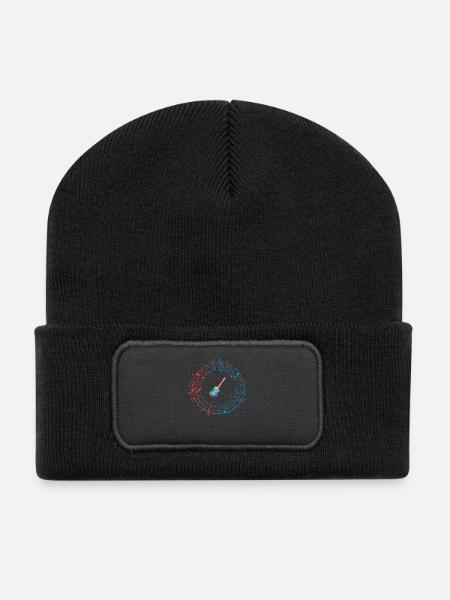 GUITAR CIRCLE - Recycled Patch Beanie - black