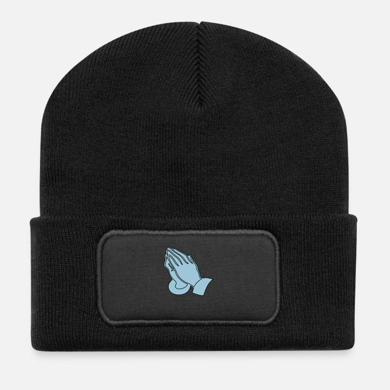 Christentum Collection - Recycelte Patch Beanie - Schwarz