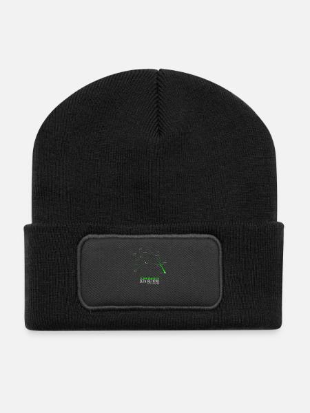 Zeta Reticuli - Extraterrestre - Beanie recyclé à patch - noir
