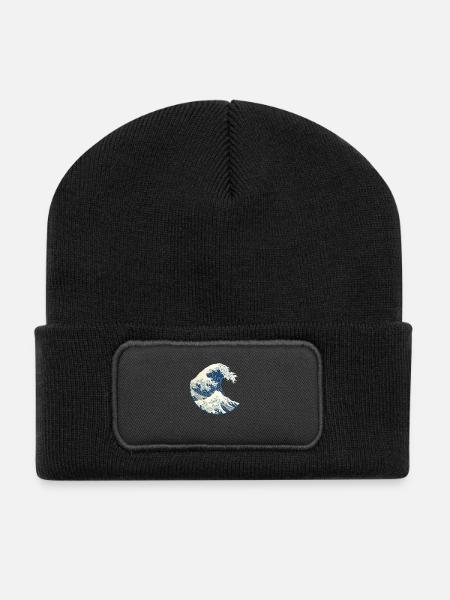 tsunami - Beanie recyclé à patch - noir