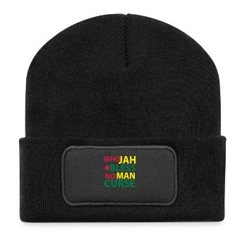 who jah bless - Recycled Patch Beanie - black - Front