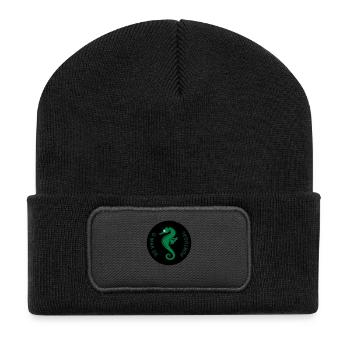 Seahorse of Portugal - Recycelte Patch Beanie - Schwarz - Vorne