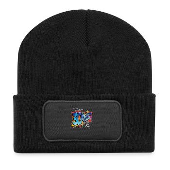 30 ans - Beanie recyclé à patch - noir - Devant