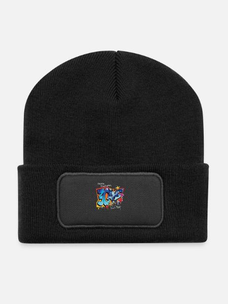 30 ans - Beanie recyclé à patch - noir