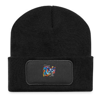 20 ans - Beanie recyclé à patch - noir - Devant