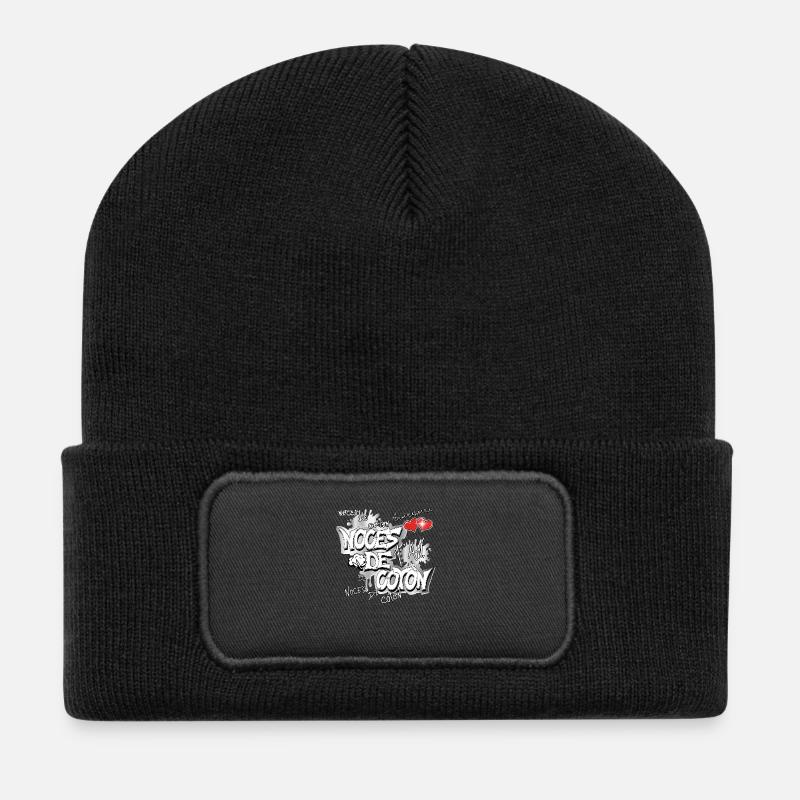 Noces de coton ELLE - Beanie recyclé à patch - noir