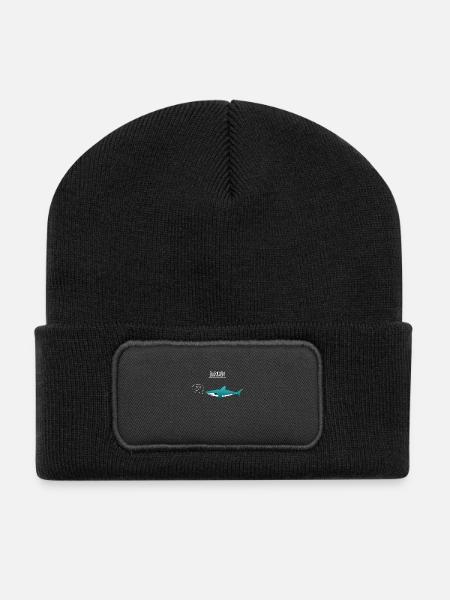 sharkasm - Recycled Patch Beanie - black