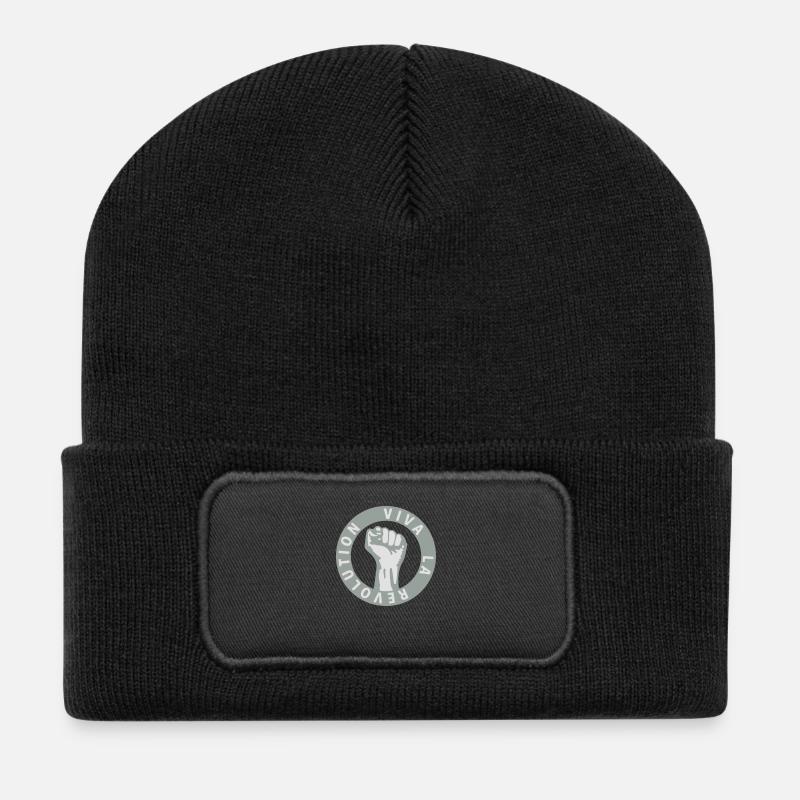 Viva La Revolution - Beanie recyclé à patch - noir
