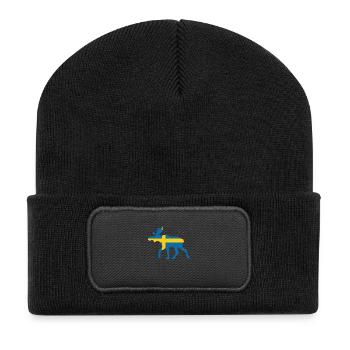 Sweden Moose - Recycelte Patch Beanie - Schwarz - Vorne