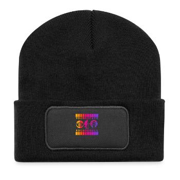 YOU ROCKER SINGER - Recycled Patch Beanie - black - Front