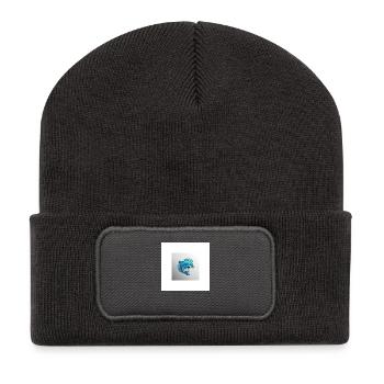Natural - Recycled Patch Beanie - dark grey - Front