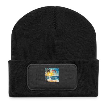 Kite - Recycelte Patch Beanie - Schwarz - Vorne