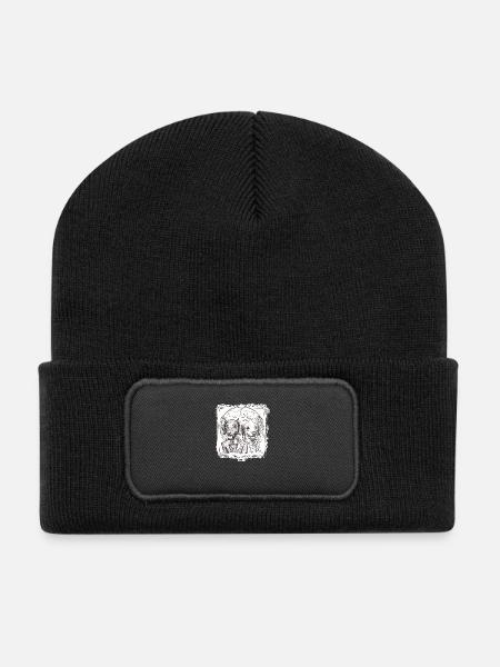 Diable contre Ange Teckel - Beanie recyclé à patch - noir