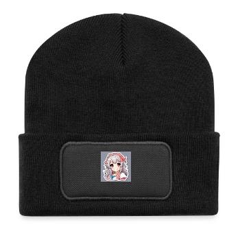 STICKERS ANIME SWS - Recycled Patch Beanie - black - Front
