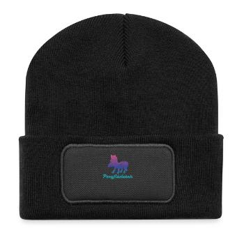Cheval Cadeau Sport Hobby Dressage Idée Cadeau - Beanie recyclé à patch - noir - Devant