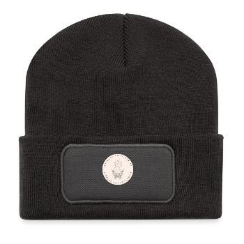 Wisdom - Let go of the past and fly off - Recycled Patch Beanie - dark grey - Front