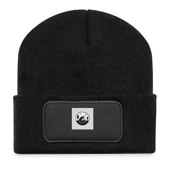 Camping: Experience nature, freedom, adventure - Recycled Patch Beanie - black - Front