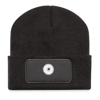 One-eye - Recycled Patch Beanie - dark grey - Front