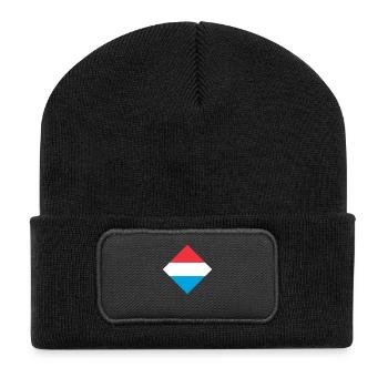 Luxembourg - Beanie recyclé à patch - noir - Devant