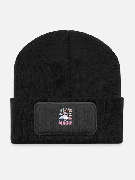 41 ans de magie - Beanie recyclé à patch - noir