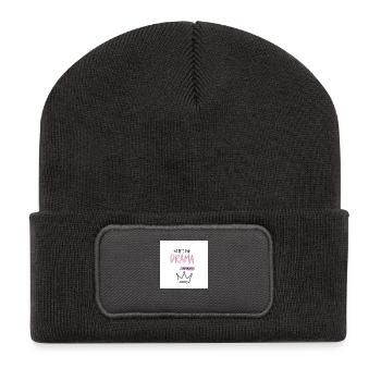 No Time For Drama - Recycled Patch Beanie - dark grey - Front