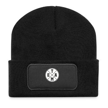 Cercle d’équipe - Beanie recyclé à patch - noir - Devant