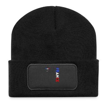 Rugbyspieler Fan Rugby Fan Rugby Frankreich - Recycelte Patch Beanie - Schwarz - Vorne
