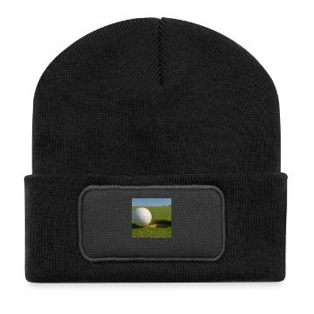 Sport - Golf - Beanie recyclé à patch - noir - Devant