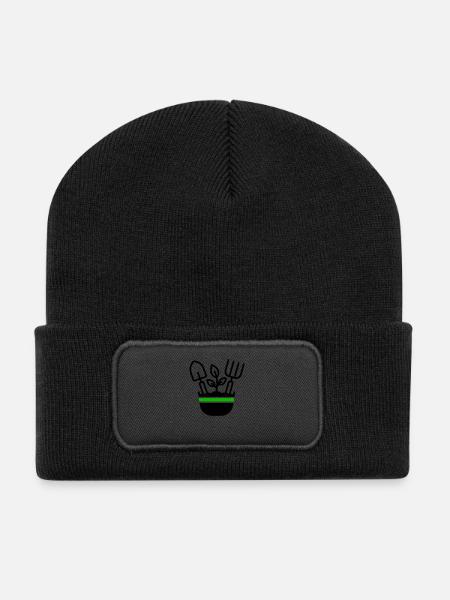 Jardinier Jardinier Icône - Beanie recyclé à patch - noir