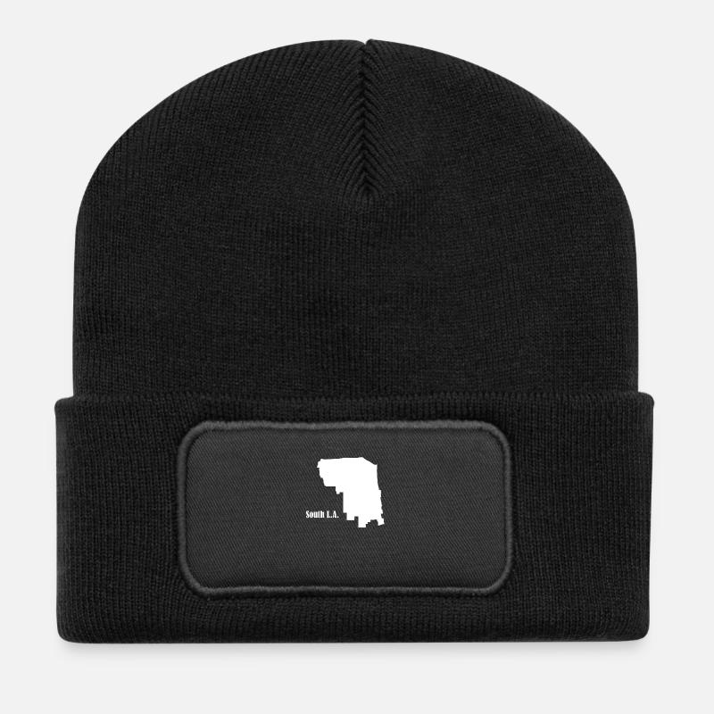 Sud de L.A. blanc - Beanie recyclé à patch - noir