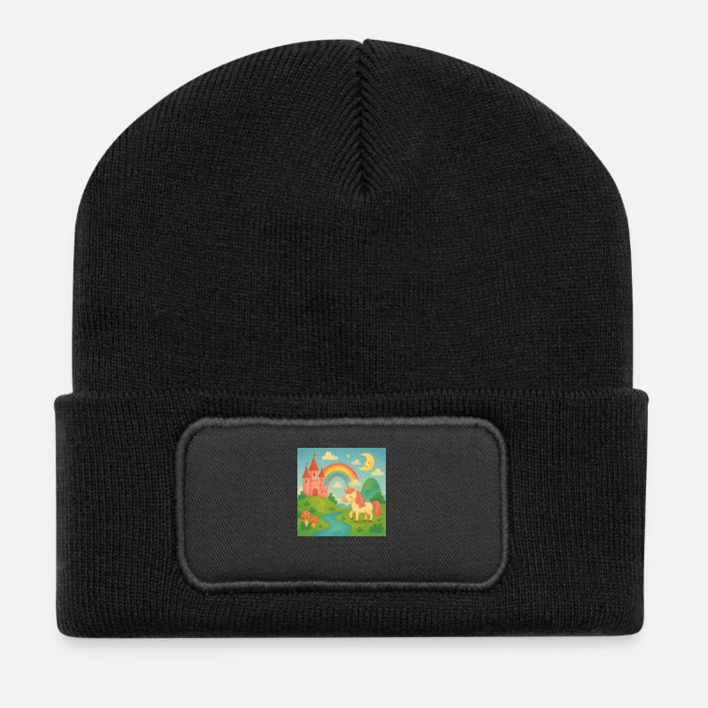 Imagination - Beanie recyclé à patch - noir