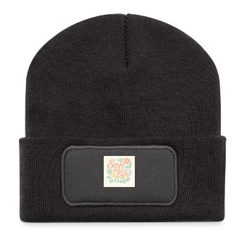 Soft Life Club - Recycled Patch Beanie - dark grey - Front